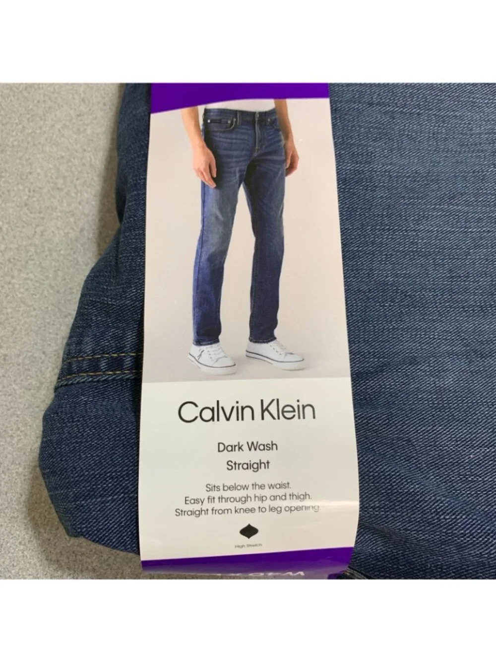 NWT Calvin Klein Men's W40 L32 Straight Jeans Blue Medium wash